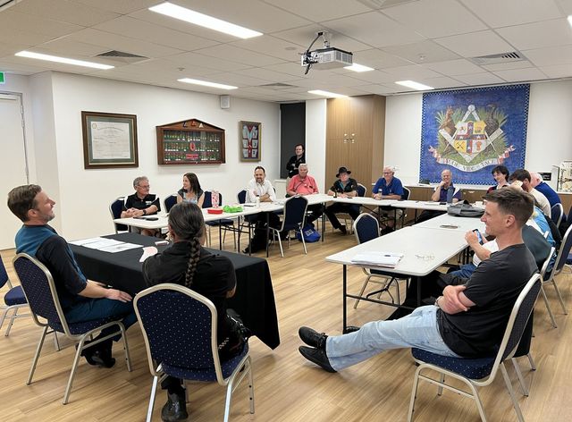 A full room for the Stuart Lightbody lecture, February 2026 (Western Wand photo)